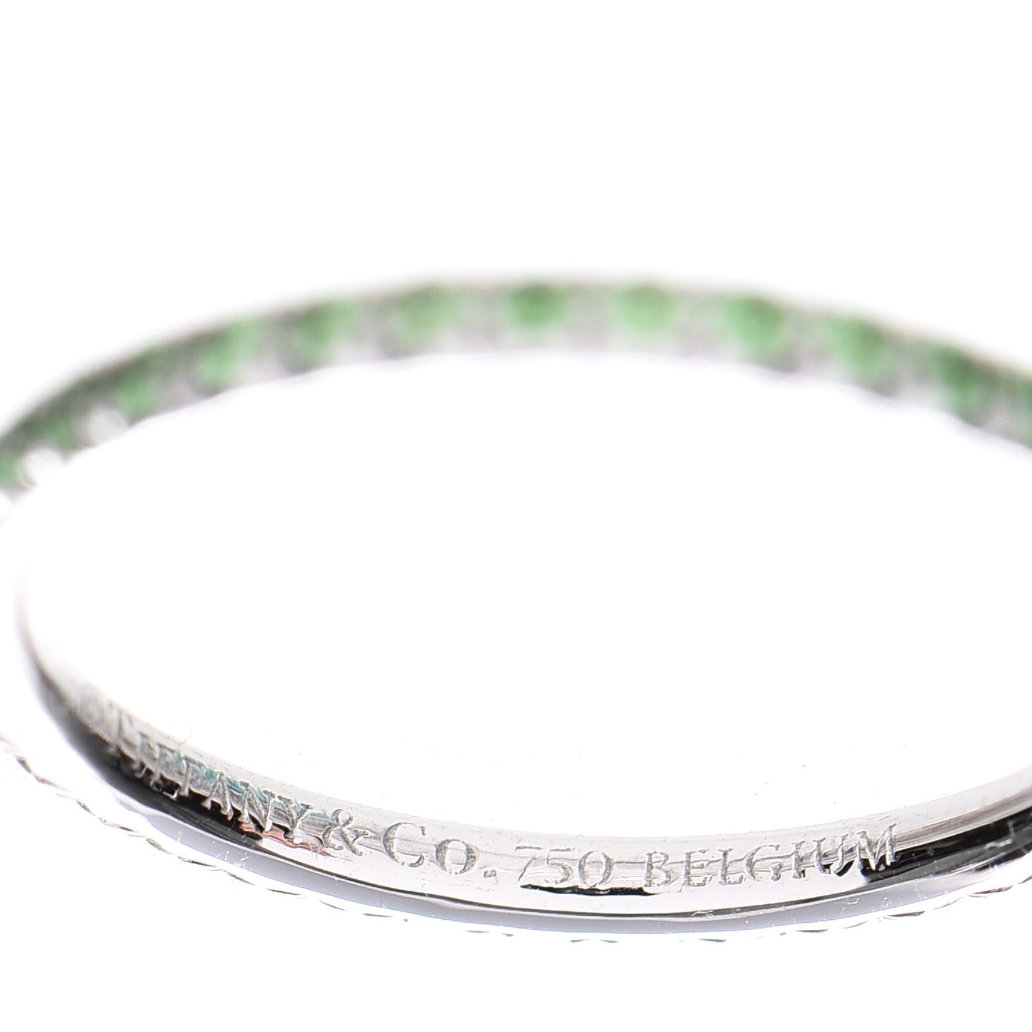 18K White Gold Tsavorite Metro Ring 4