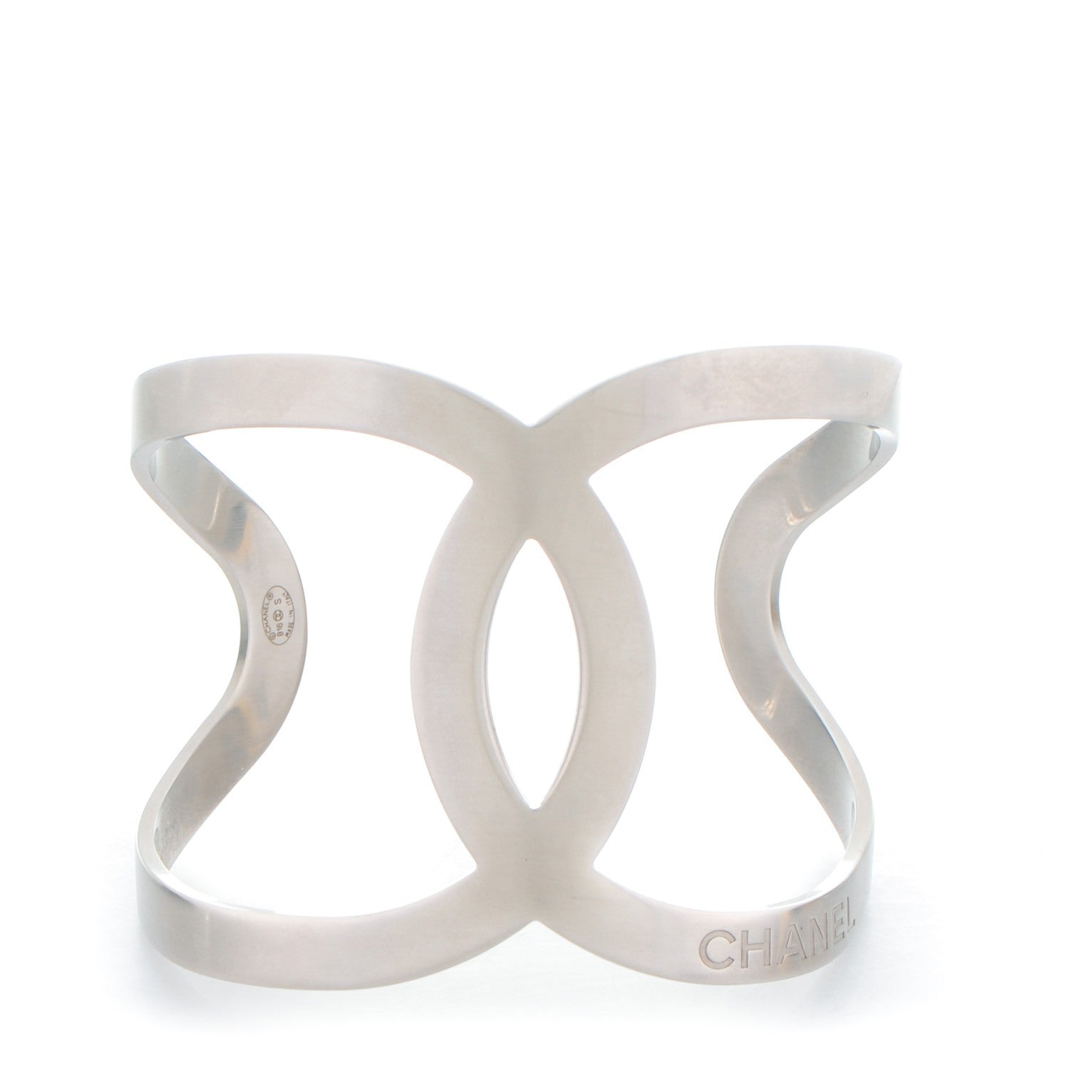 Chanel Metal CC Cuff Silver 1 of 4