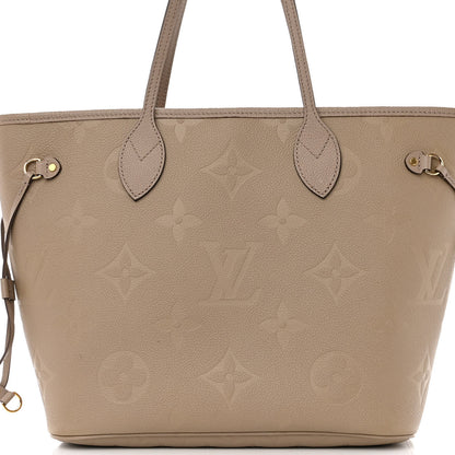 Louis Vuitton Empreinte Monogram Giant Neverfull MM Tourterelle 8 of 12