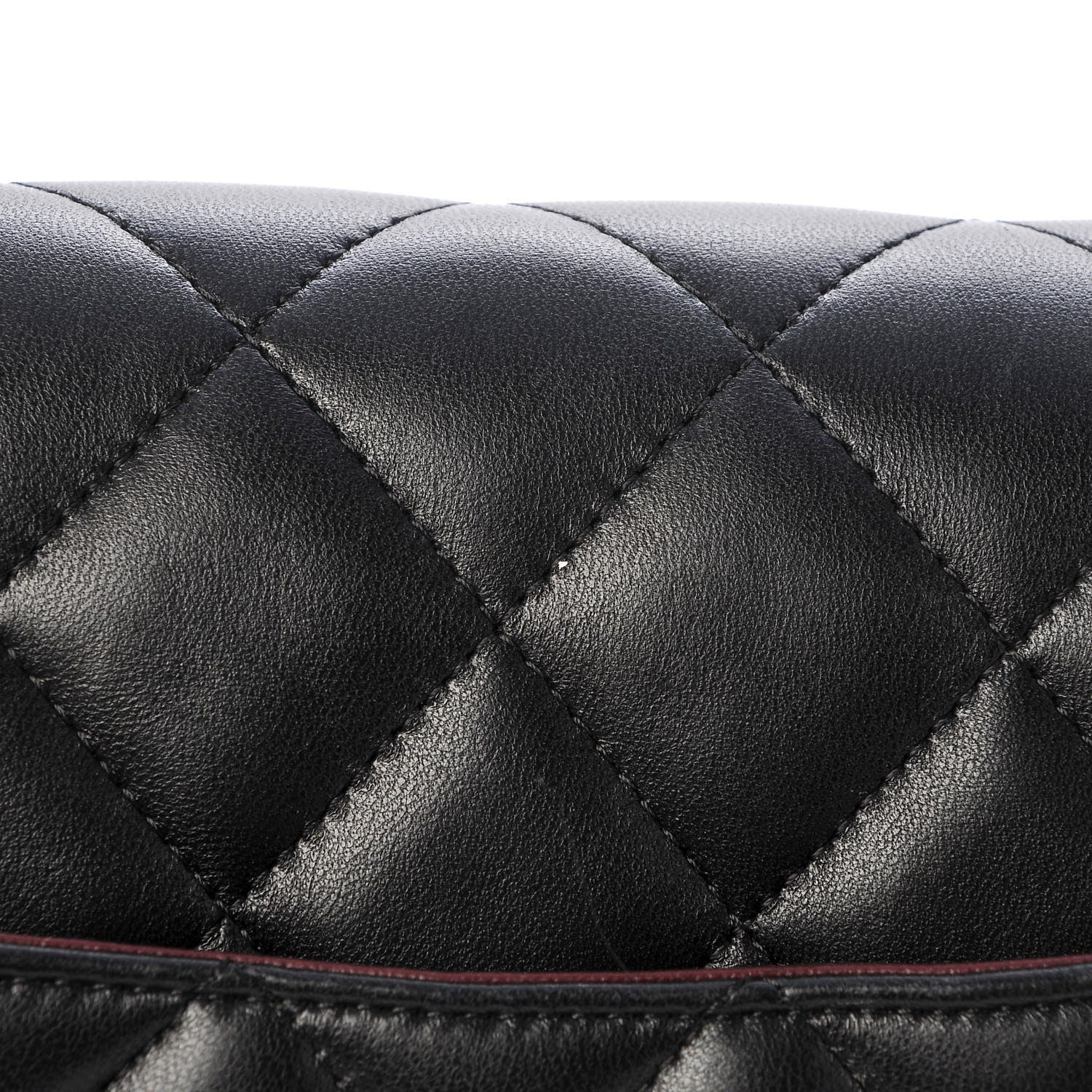 Chanel Lambskin Quilted Jumbo Double Flap Black 9 of 13