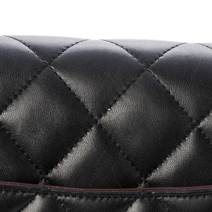 Chanel Lambskin Quilted Jumbo Double Flap Black 9 of 13