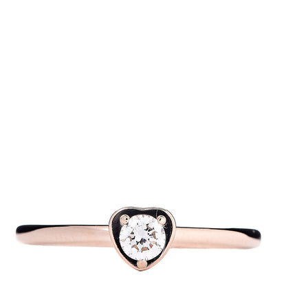 Cartier 18K Pink Gold Diamond D'Amour Heart Ring 52 6 1 of 5