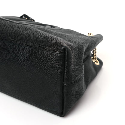 Gucci Pebbled Calfskin Medium Soho Chain Shoulder Bag Black 9 of 9