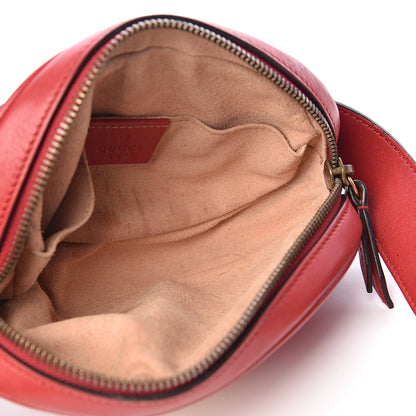 Gucci Calfskin Matelasse GG Marmont Belt Bag 105 42 Hibiscus Red 5 of 16