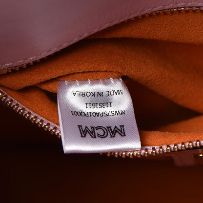 MCM Calfskin Patricia Crossbody Bag Prism Pink 8 of 14