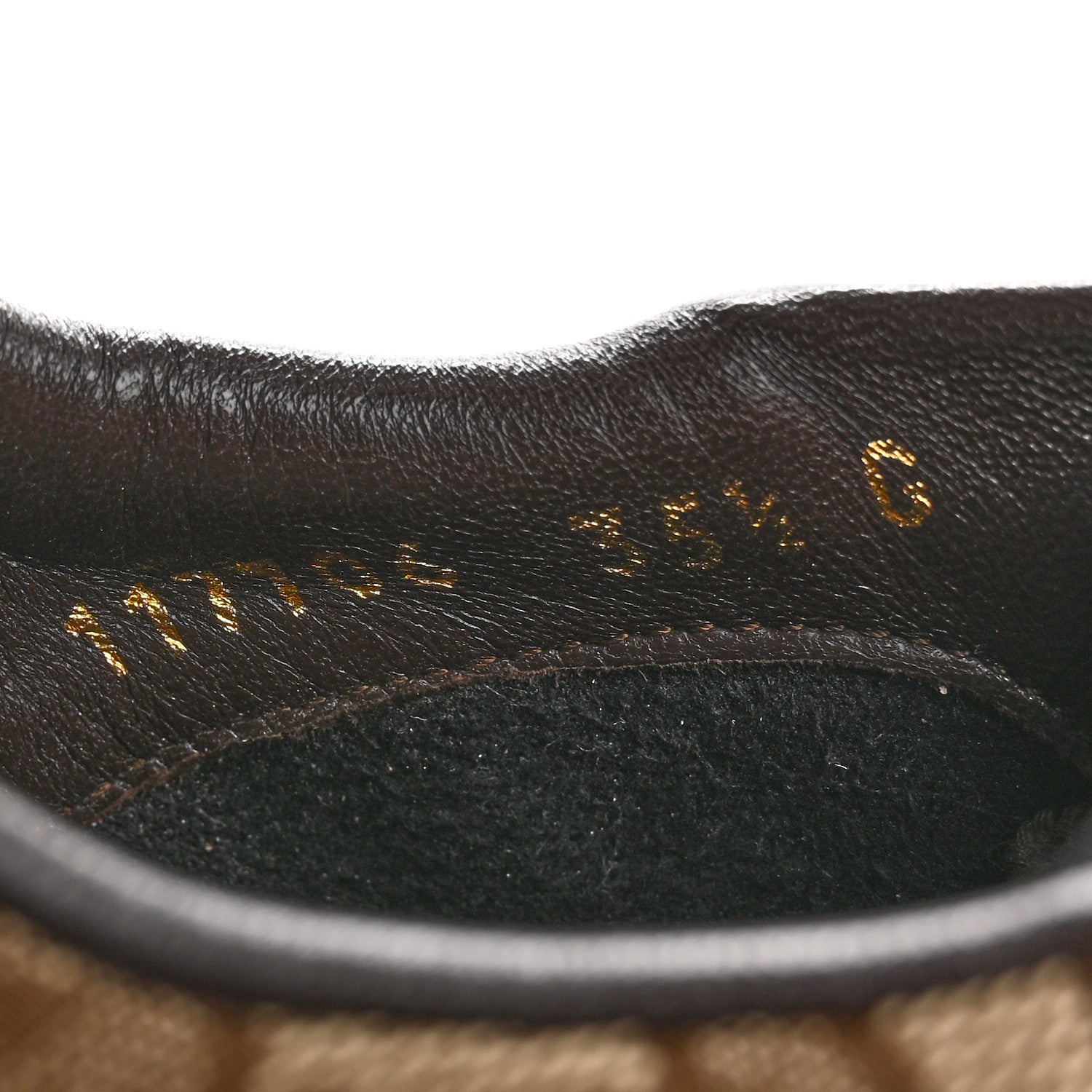 Gucci GG Monogram Suede Vintage Web Womens Sneakers 35.5 Dark Chestnut 9 of 10