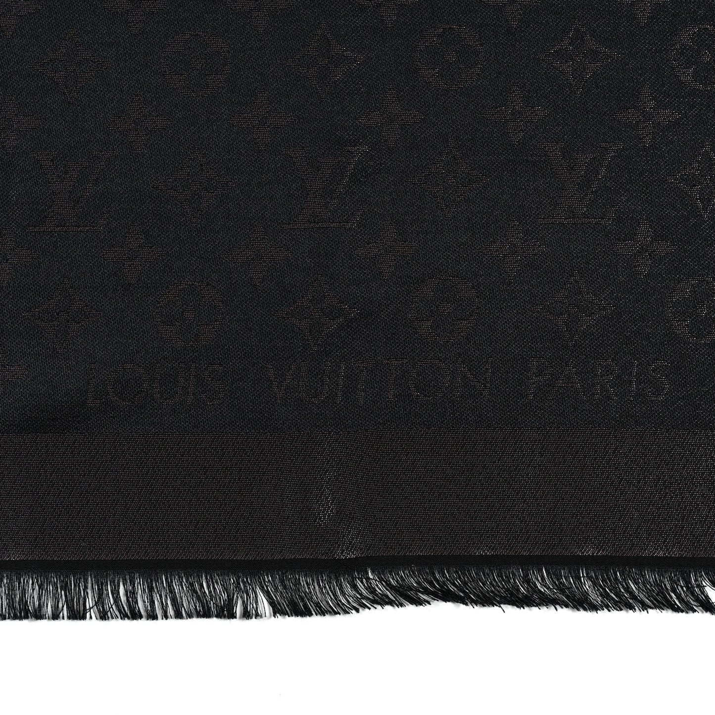 Silk Lurex Wool Monogram Shine Shawl Amarante