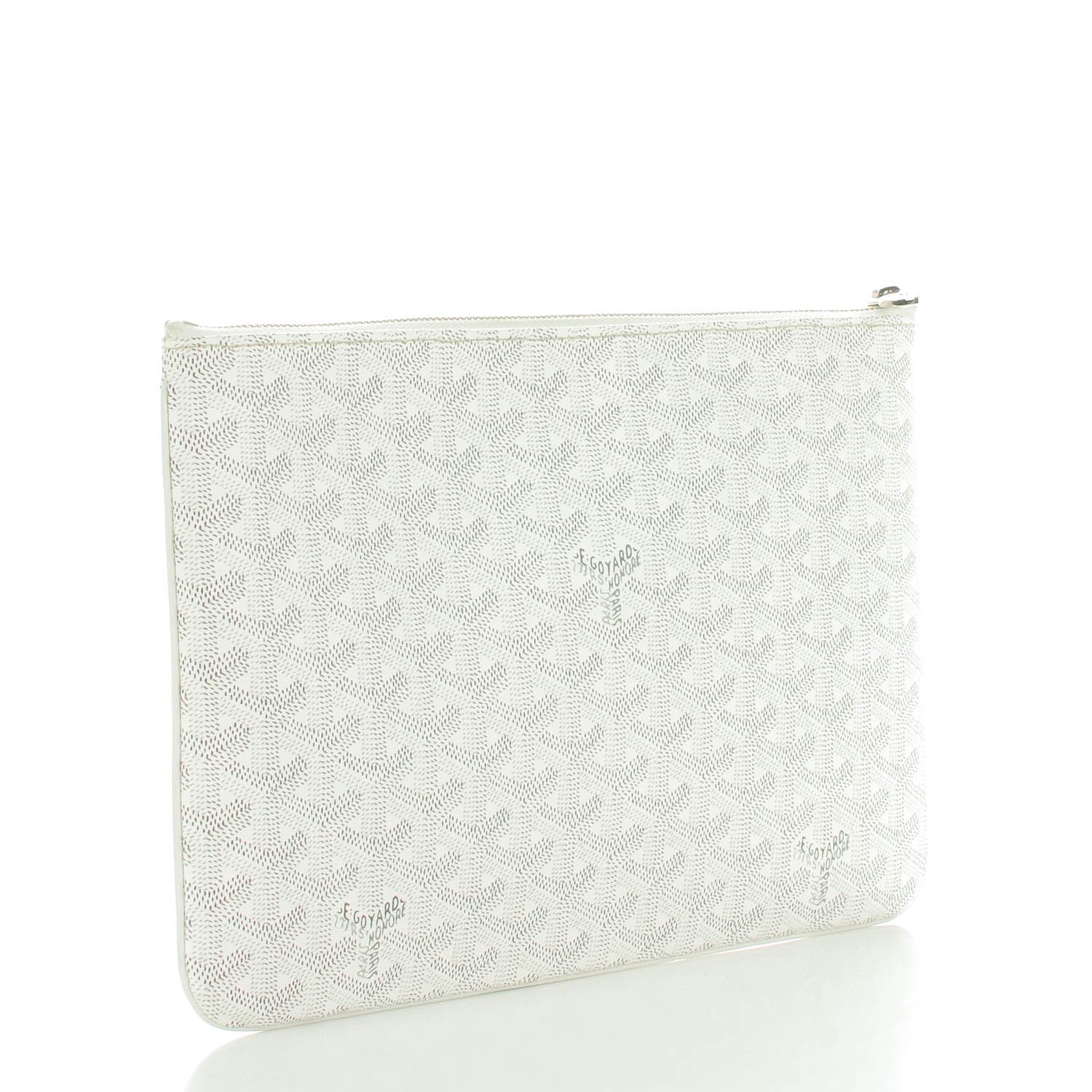 Goyard Goyardine Senat Pochette MM White 3 of 7