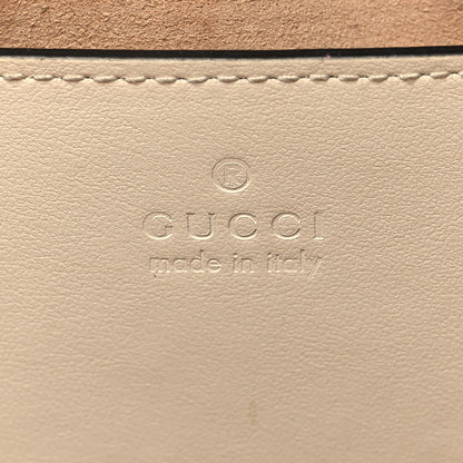 Gucci Calfskin Matelasse Small GG Marmont Chain Shoulder Bag White 6 of 13