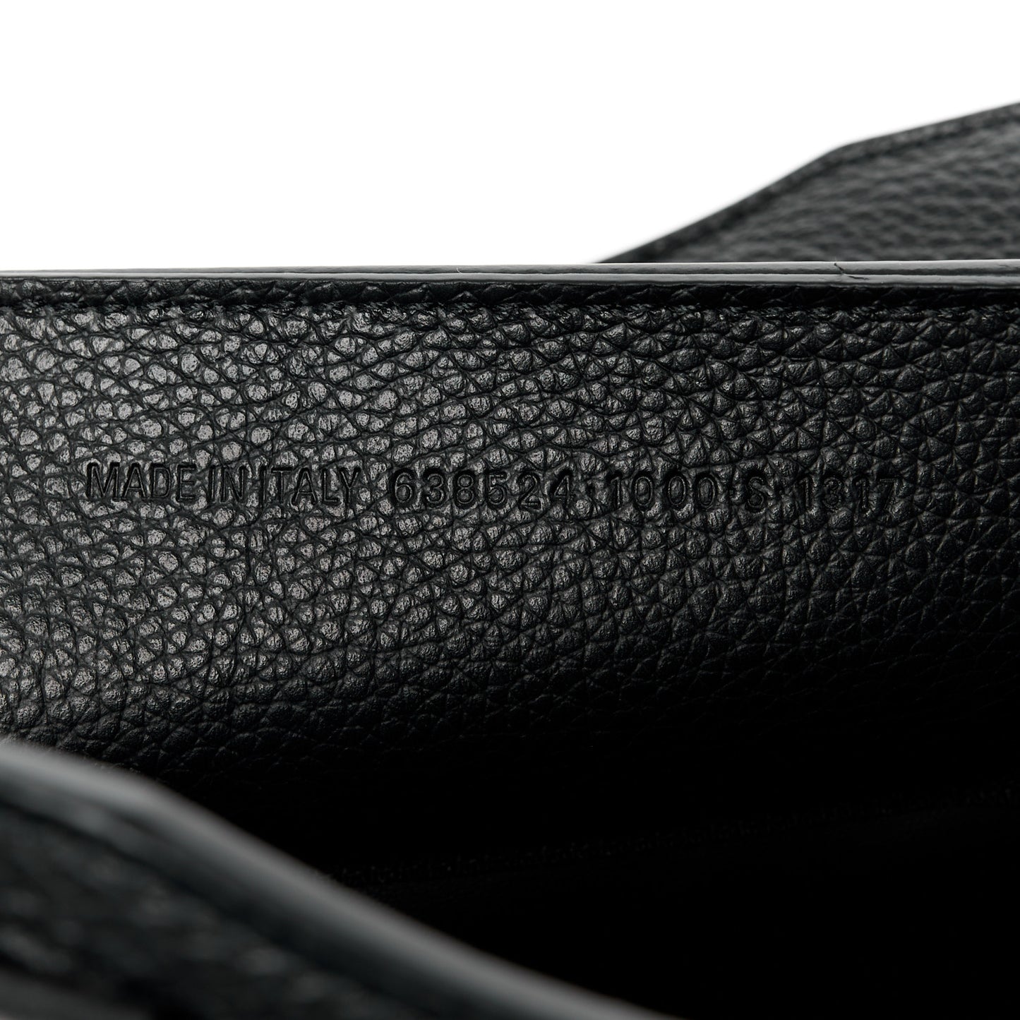 Grained Calfskin Neo Classic Black Hardware Mini City Black