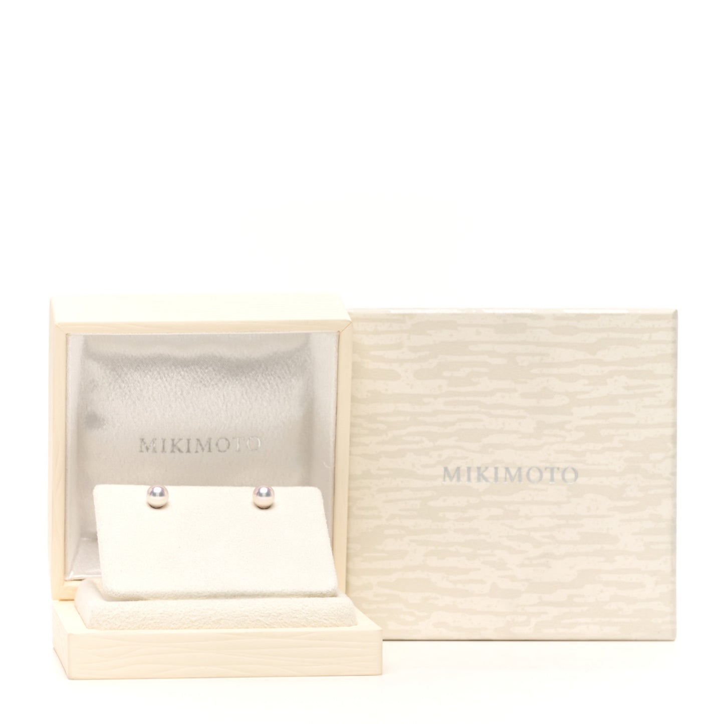 18K White Gold 6-6.5mm Akoya Pearl Stud Earrings
