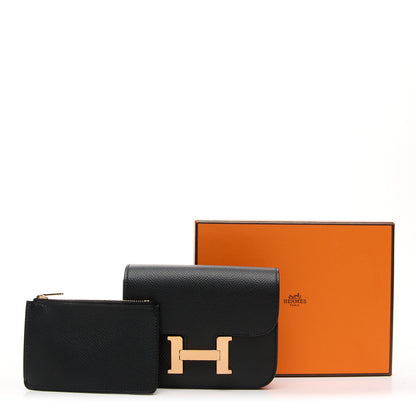 Hermes Epsom Constance Slim Wallet Black 11 of 11