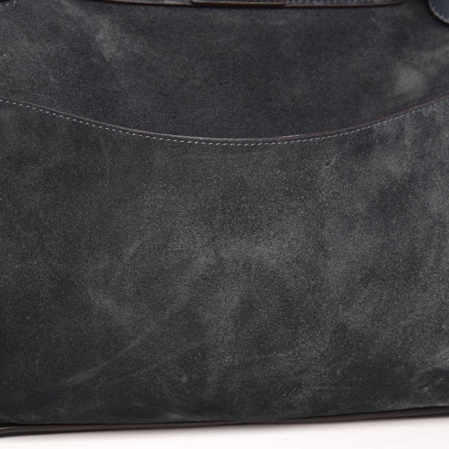 Chloe Suede Medium Lexa Shoulder Bag Silver Blue 20 of 21