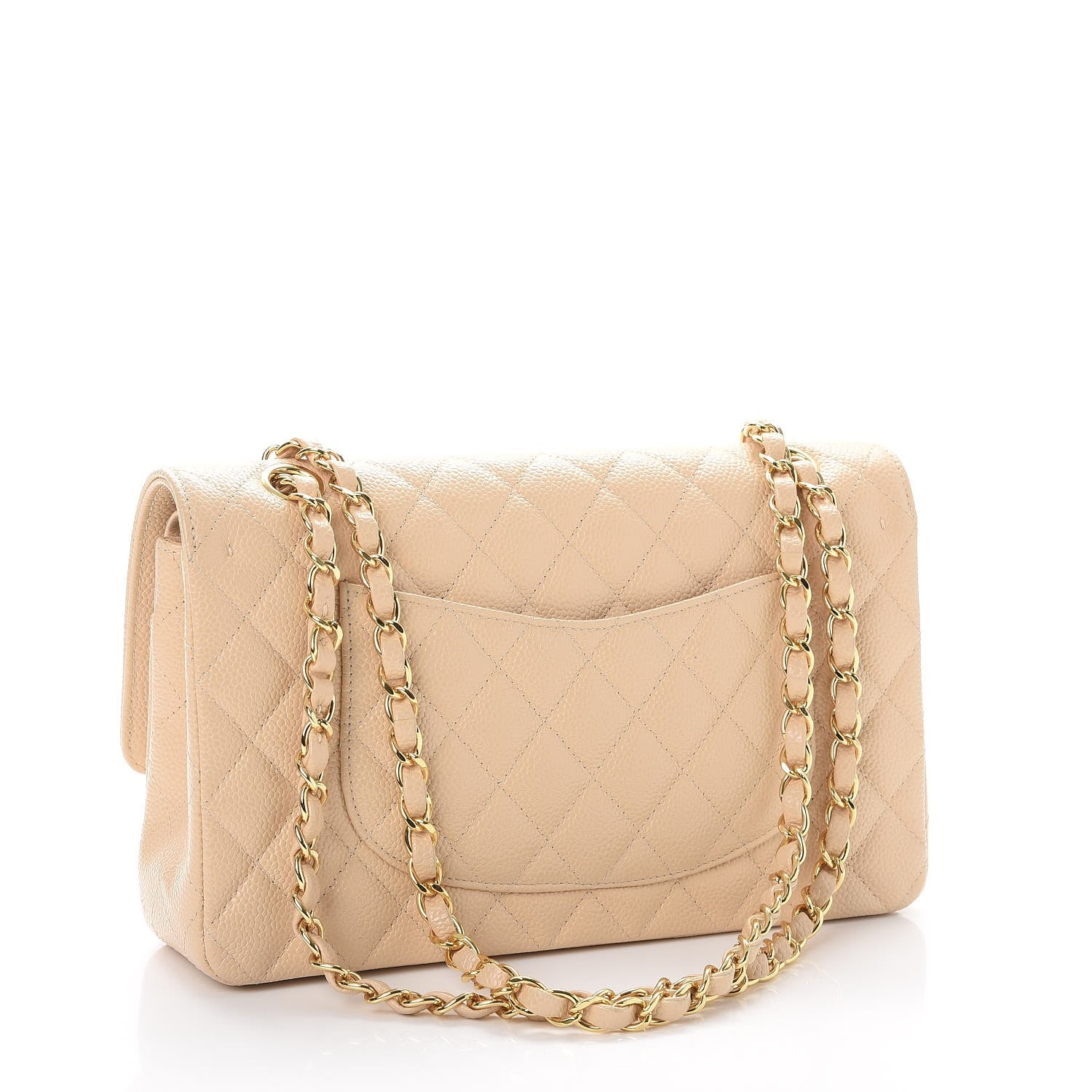 Chanel Caviar Quilted Medium Double Flap Beige Clair 3 of 8