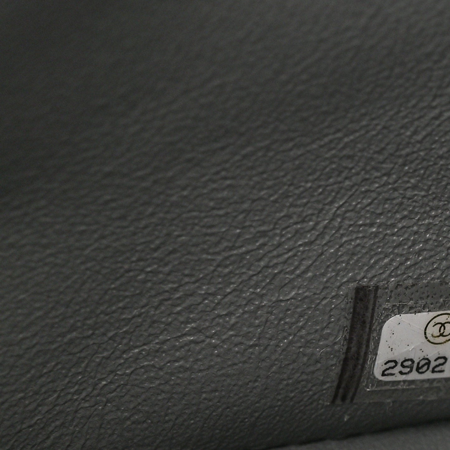 Caviar Quilted Jumbo Double Flap Grey