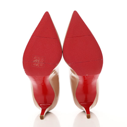 Christian Louboutin Patent Pigalle 85 Pumps 38.5 Nude 5 of 9