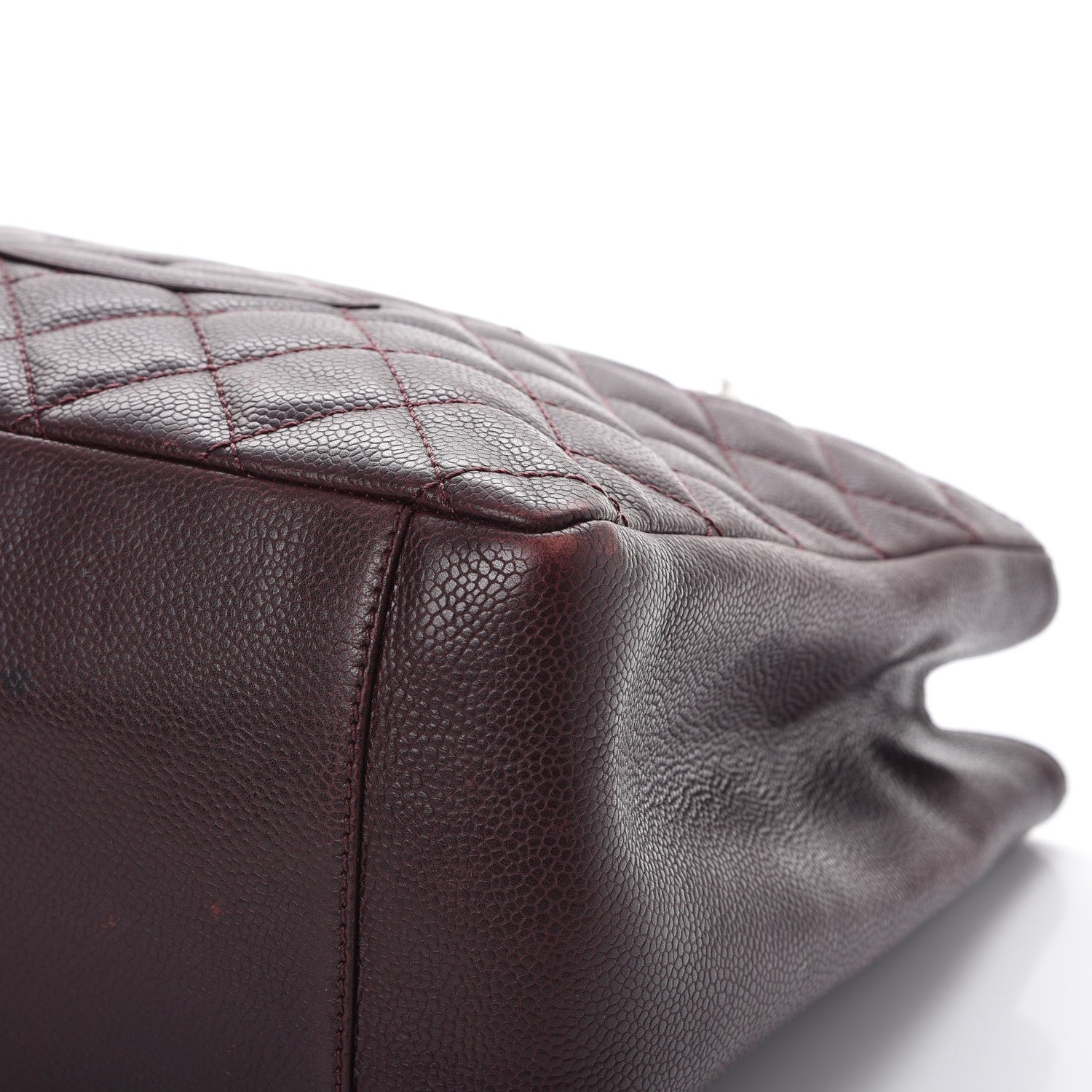 Chanel Caviar Quilted Grand Shopping Tote GST Dark Burgundy 20 of 21