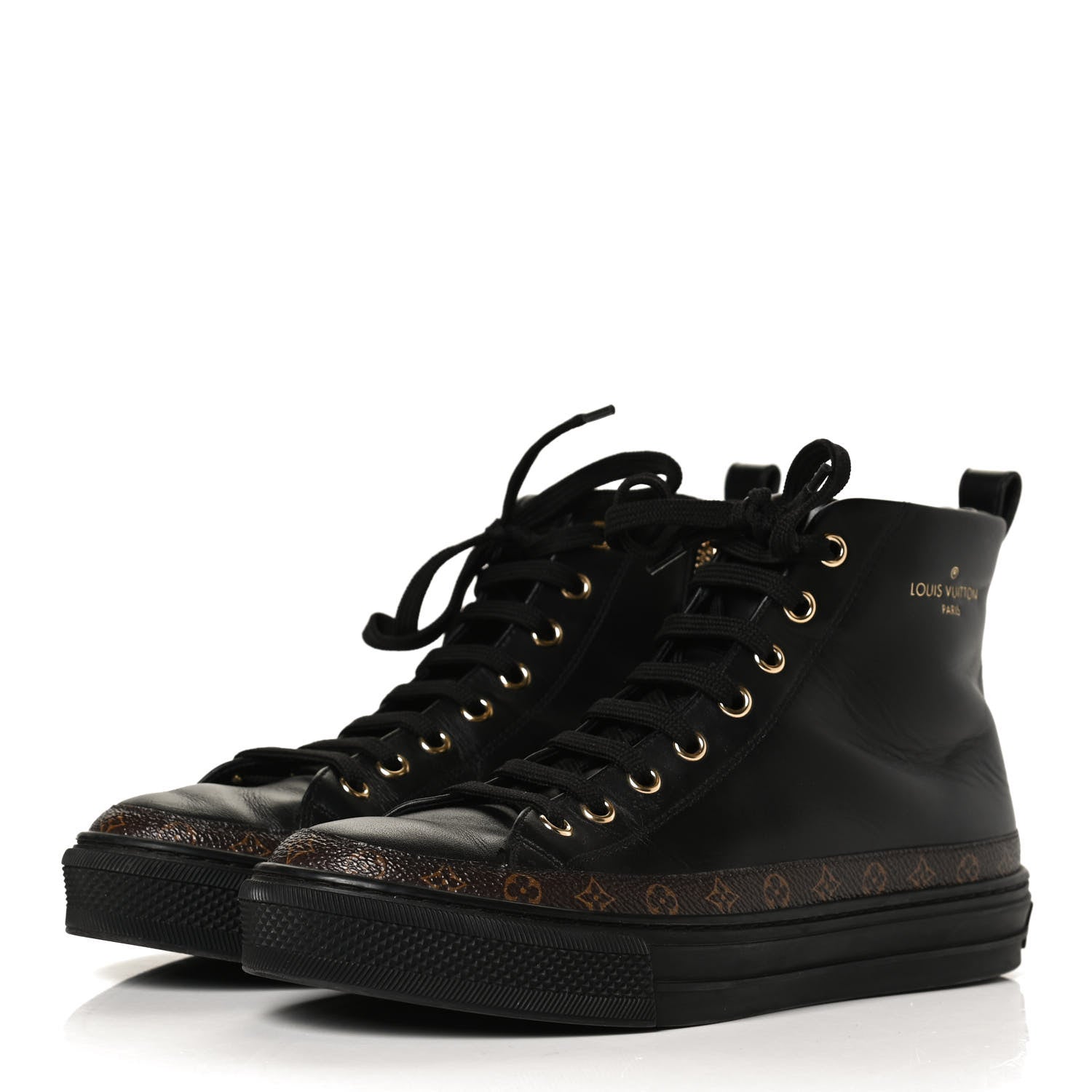 Louis Vuitton Monogram Stellar Sneaker Boots 36 Black 3 of 10