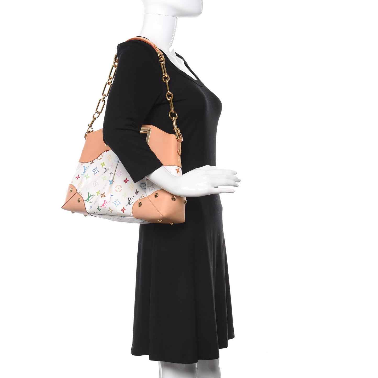 Monogram Multicolor Judy MM White