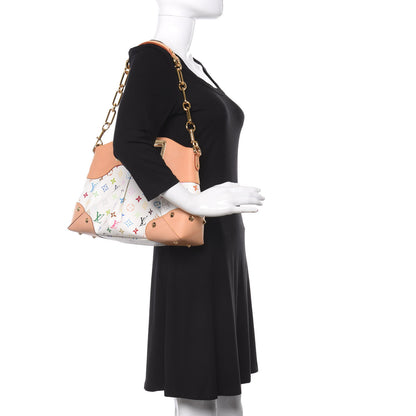 Louis Vuitton Monogram Multicolor Judy MM White 2 of 9