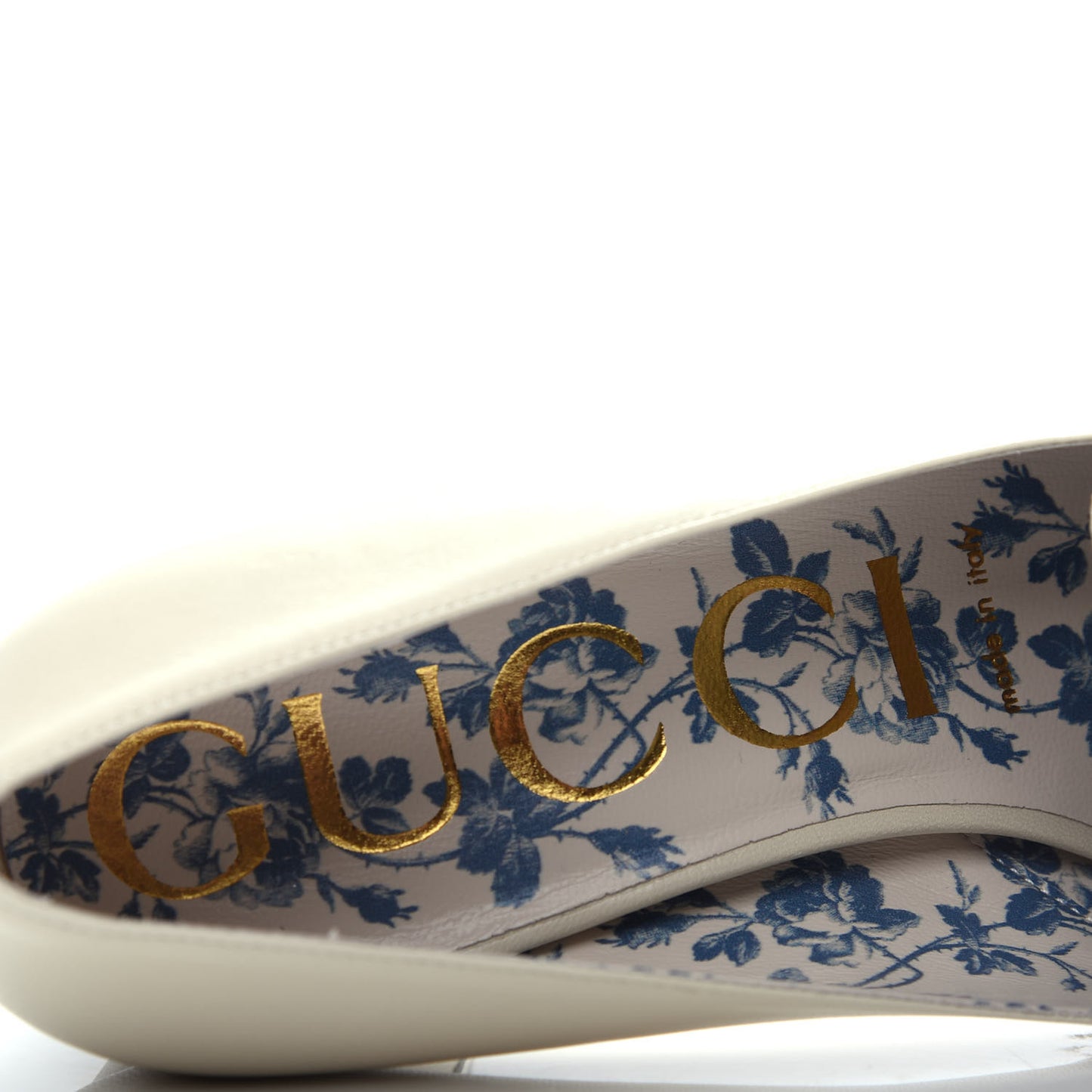 Malaga Kid GG Victoire 55mm Loafer Pumps 37 Vintage White