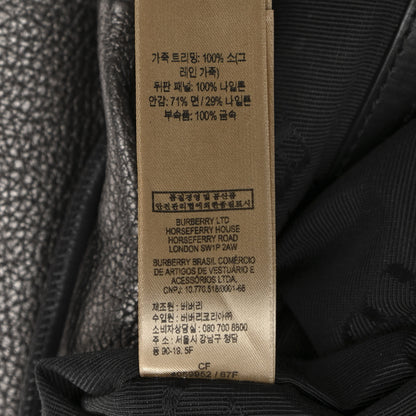 Burberry Metallic Deerskin Medium Rucksack Backpack Dark Grey 8 of 13