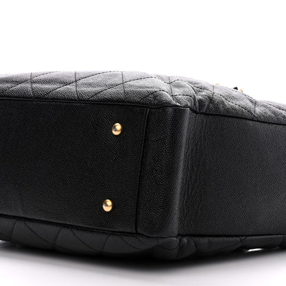 Chanel Caviar Quilted Small Shopping Tote Black 10 of 11