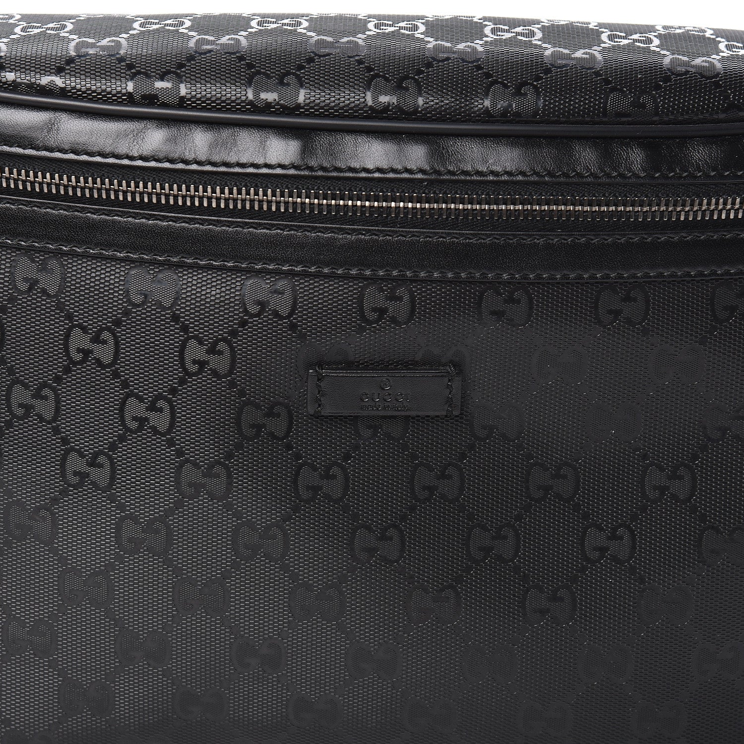 Gucci Imprime Monogram Belt Bag Black 10 of 10