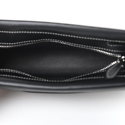 Burberry Canvas Calfskin Foldover Pocket Bag Black 7 of 14