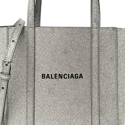 Balenciaga Glitter Calfskin XXS Everyday Tote Silver 13 of 13