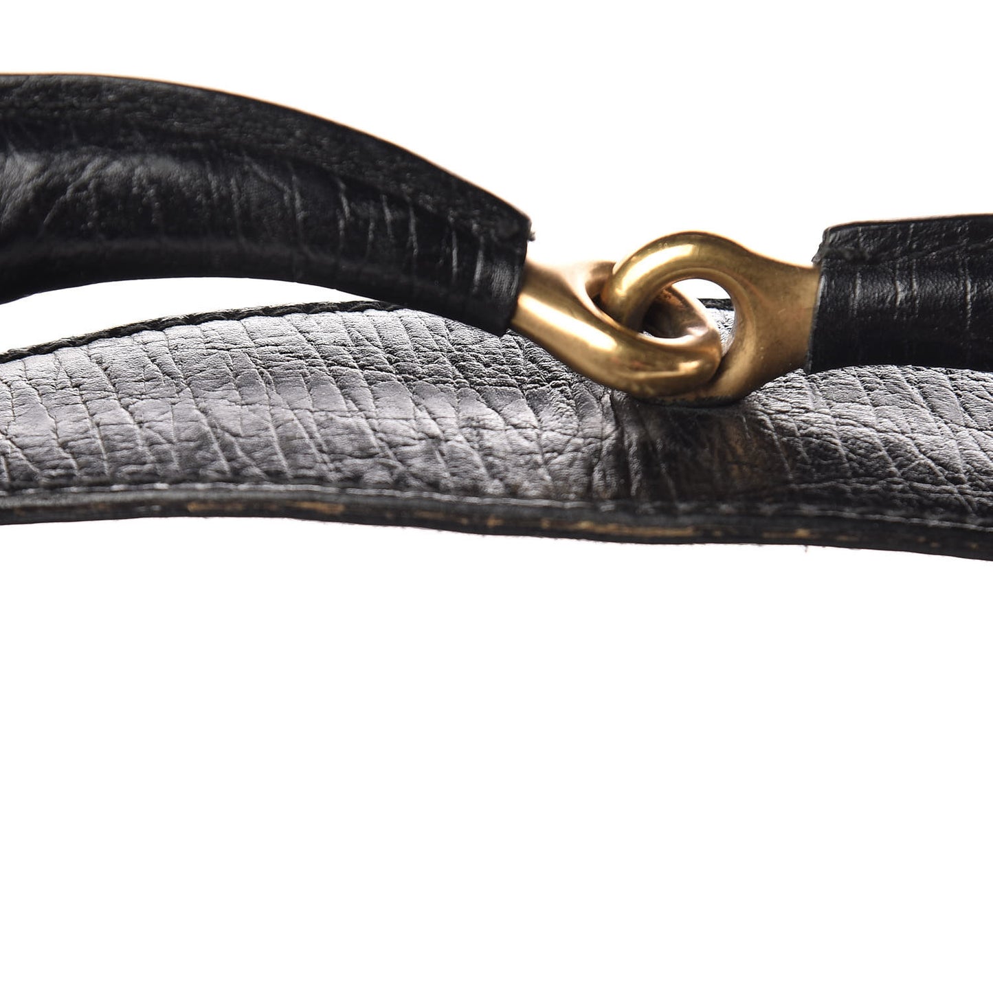 Calfskin Large Horsebit Chain Hobo Black