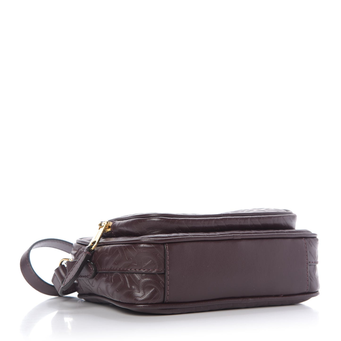 Calfskin Embossed Monogram Camera Chain Bag Dark Burgundy