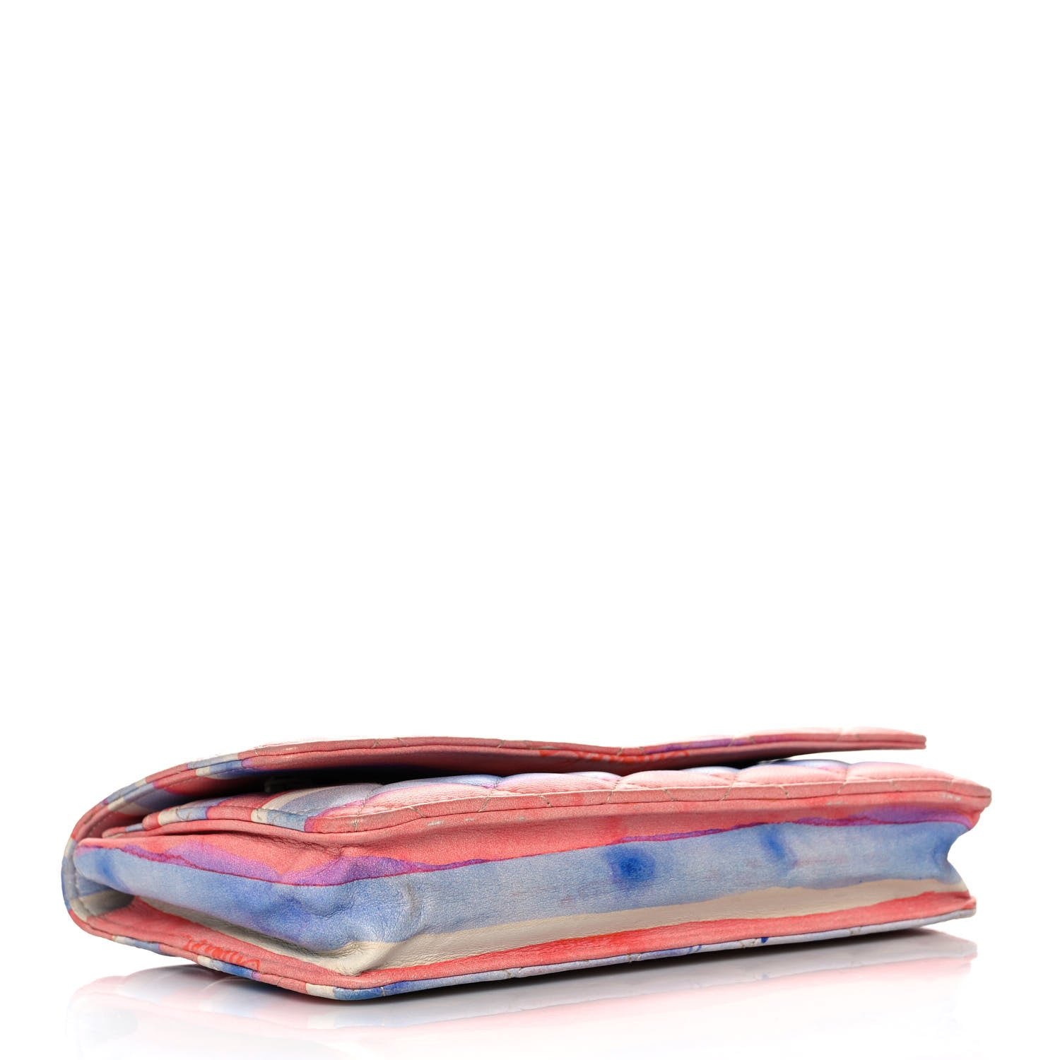 Chanel Lambskin Quilted Wallet On Chain WOC Multicolor 4 of 10