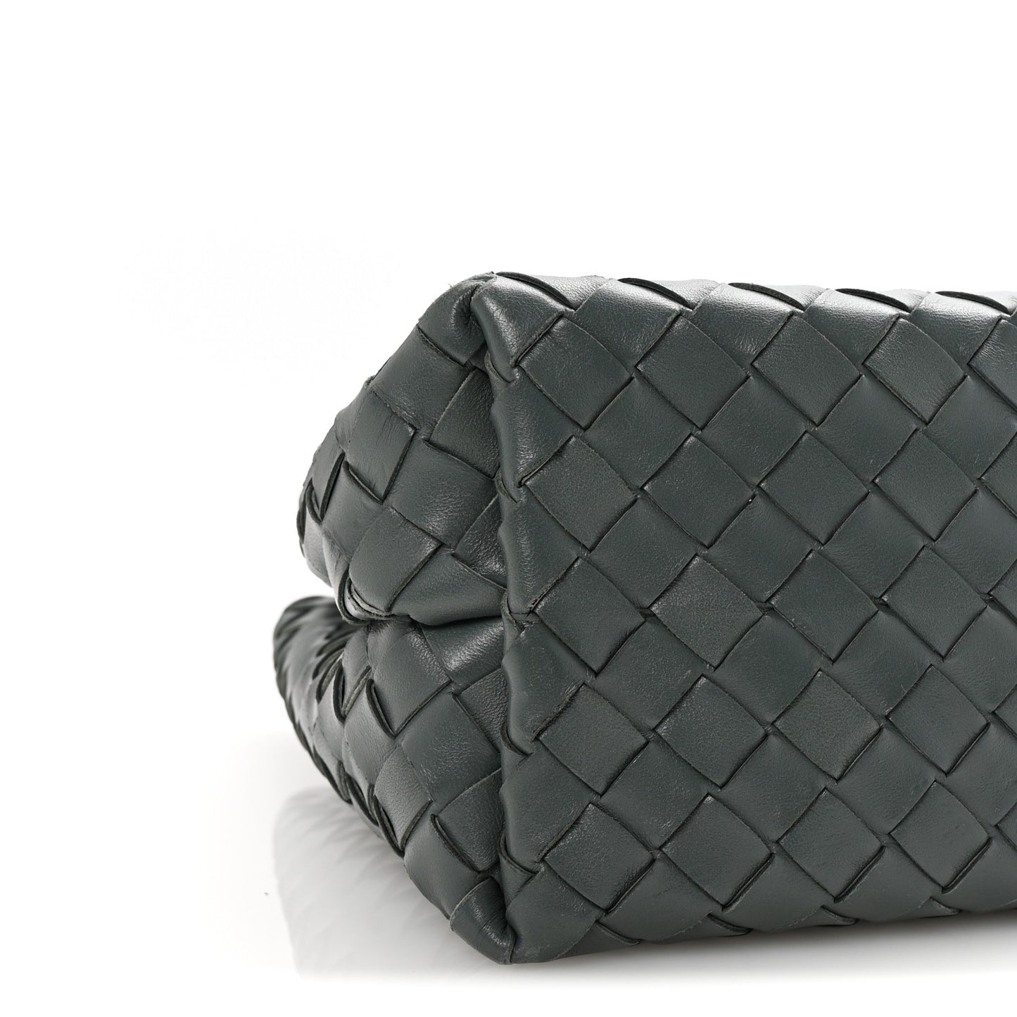 Nappa Intrecciato Medium Andiamo Shoulder Bag Slate