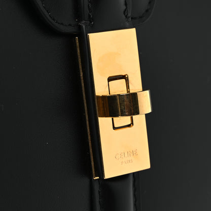 Celine Satinated Calfskin Small 16 Top Handle Bag Black 14 of 15