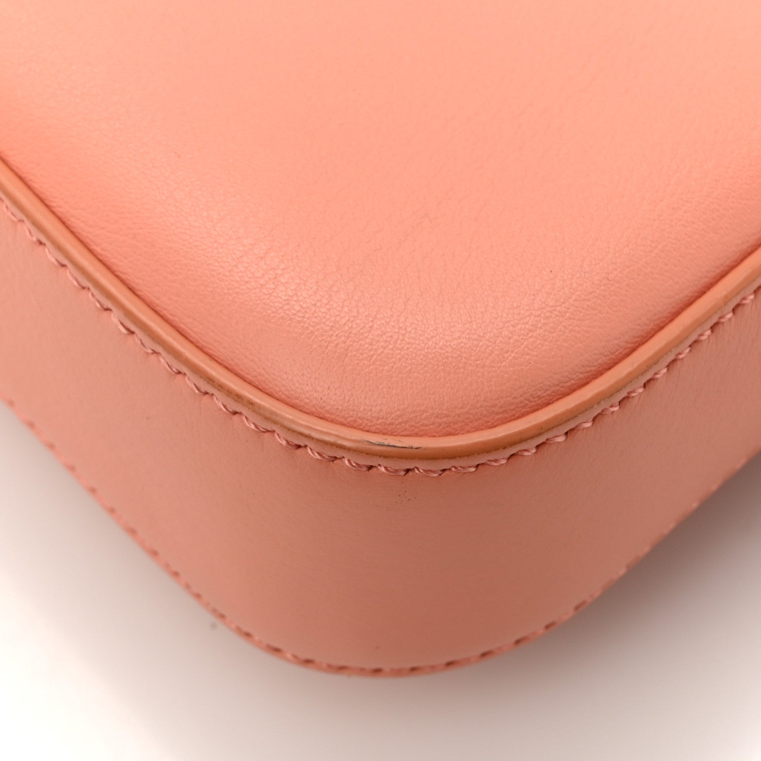 Fendi Vitello Flamingo Crystal Baguette Rosa Pesca 15 of 17