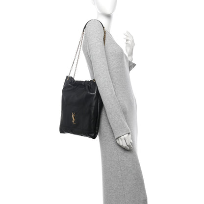 Saint Laurent Lambskin Matelasse Monogram Medium Jamie 4.3 Pochon Black 2 of 12