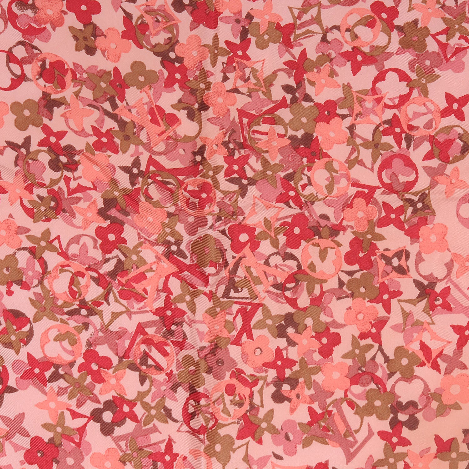 Louis Vuitton Silk Monogram Arty Square Scarf Pale Pink 1 of 5