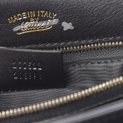 Gucci Calfskin Medium 1973 Shoulder Flap Bag Black 8 of 17