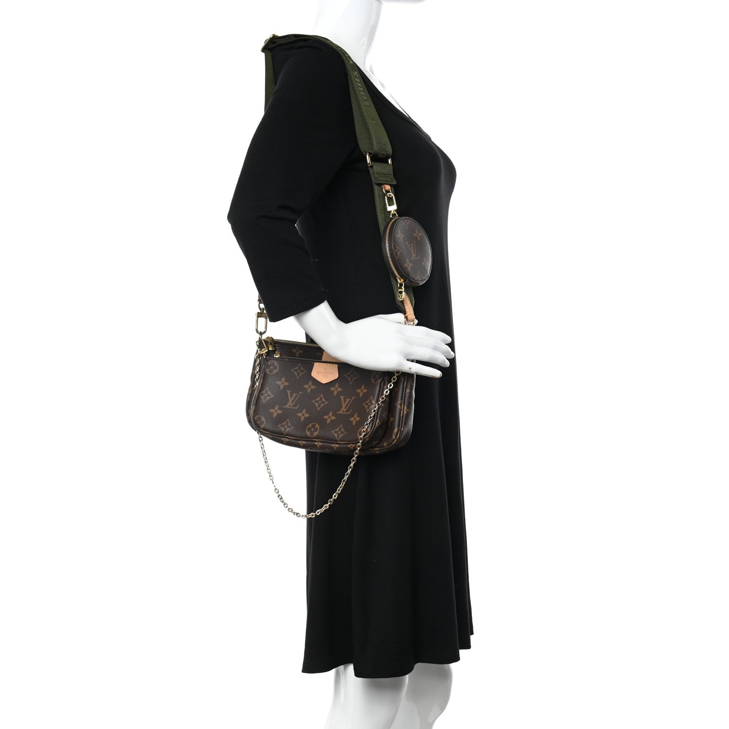 Louis Vuitton Monogram Multi Pochette Accessories Kaki 2 of 14