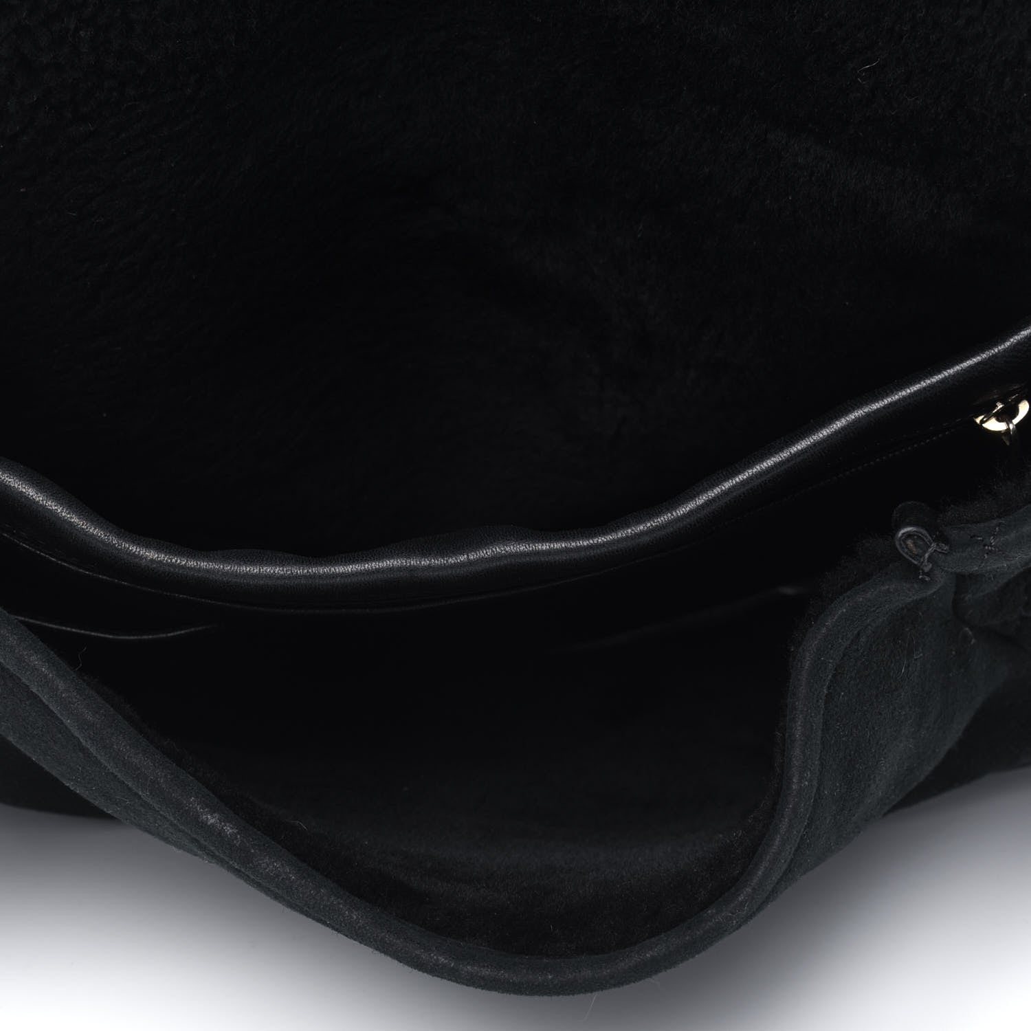 Chanel Suede Sparkling Winter Messenger Black 4 of 9