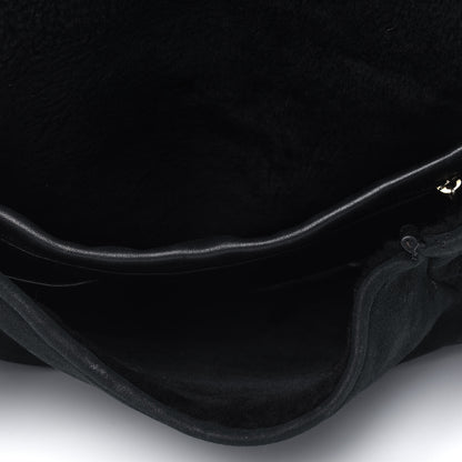 Chanel Suede Sparkling Winter Messenger Black 4 of 9
