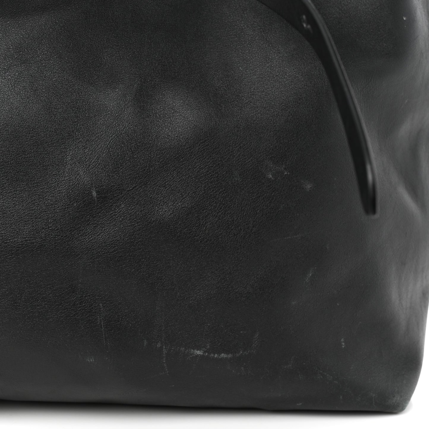 Calfskin Large Belt Tote Black