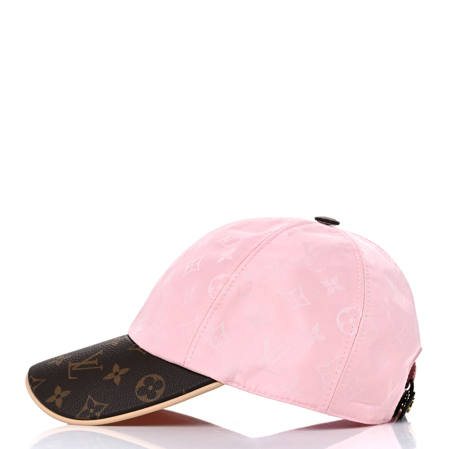 Louis Vuitton Polyester Silk Monogram LV Get Ready Cap M Pink 2 of 9