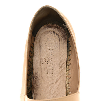 Chanel Lambskin CC Espadrilles 41 Beige Black 11 of 14