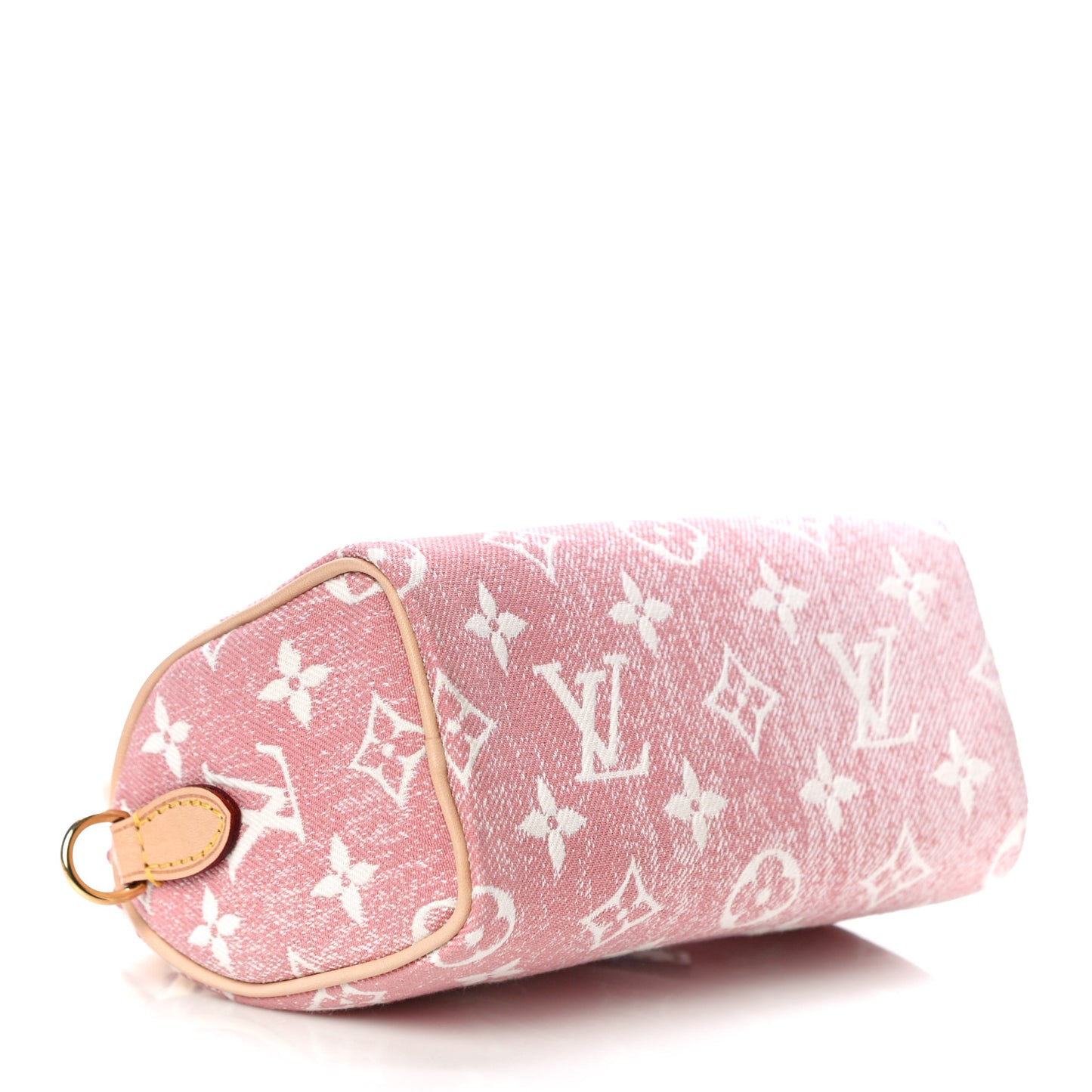 Monogram Jacquard Denim Nano Speedy Bandouliere Pink