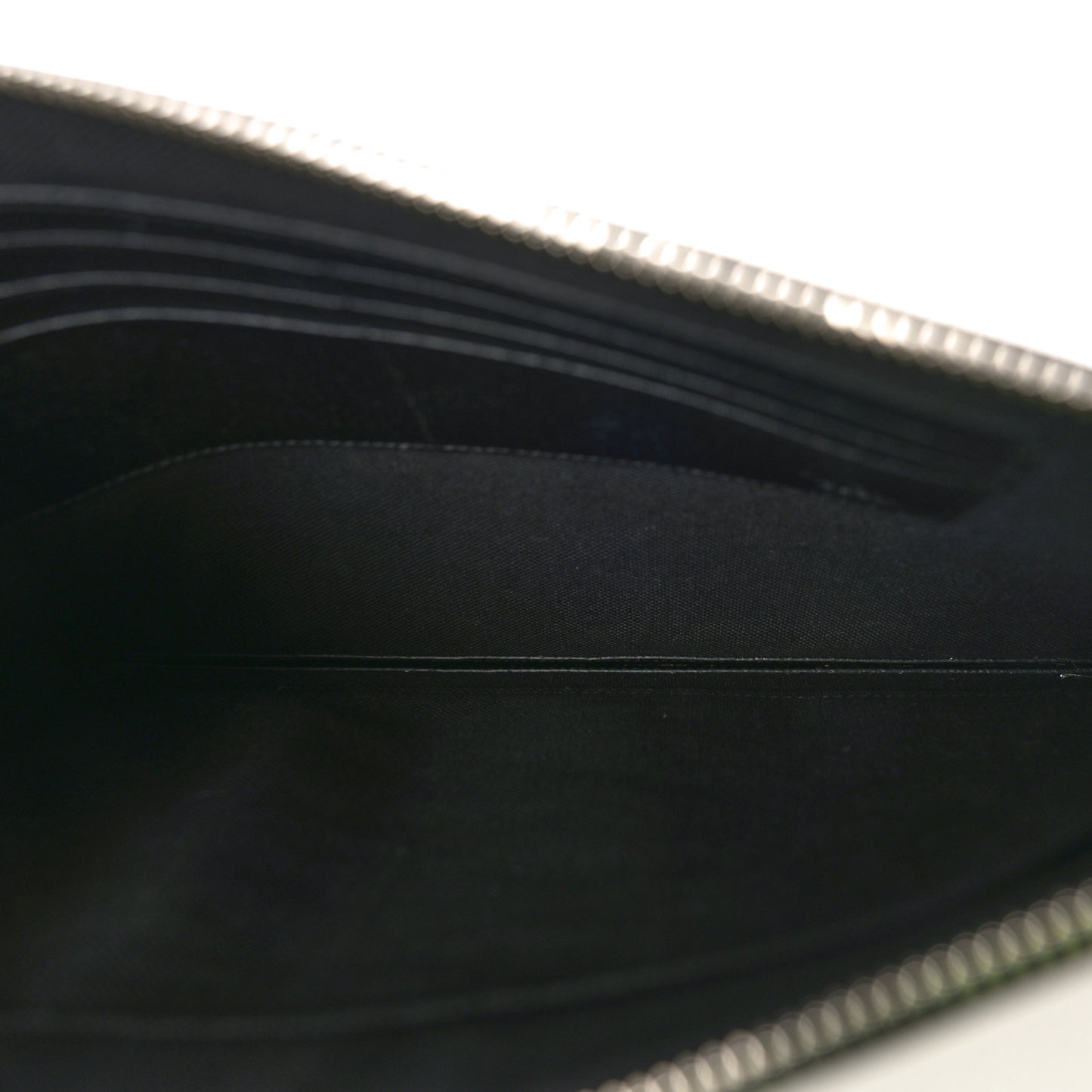 GG Supreme Monogram Psychedelic Zip Wristlet Pouch Black Multicolor