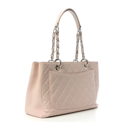 Chanel Caviar Quilted Grand Shopping Tote GST Light Pink 3 of 15