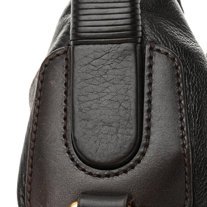 Gucci Deerskin Large Hip Bamboo Hobo Dark Cocoa 24 of 28