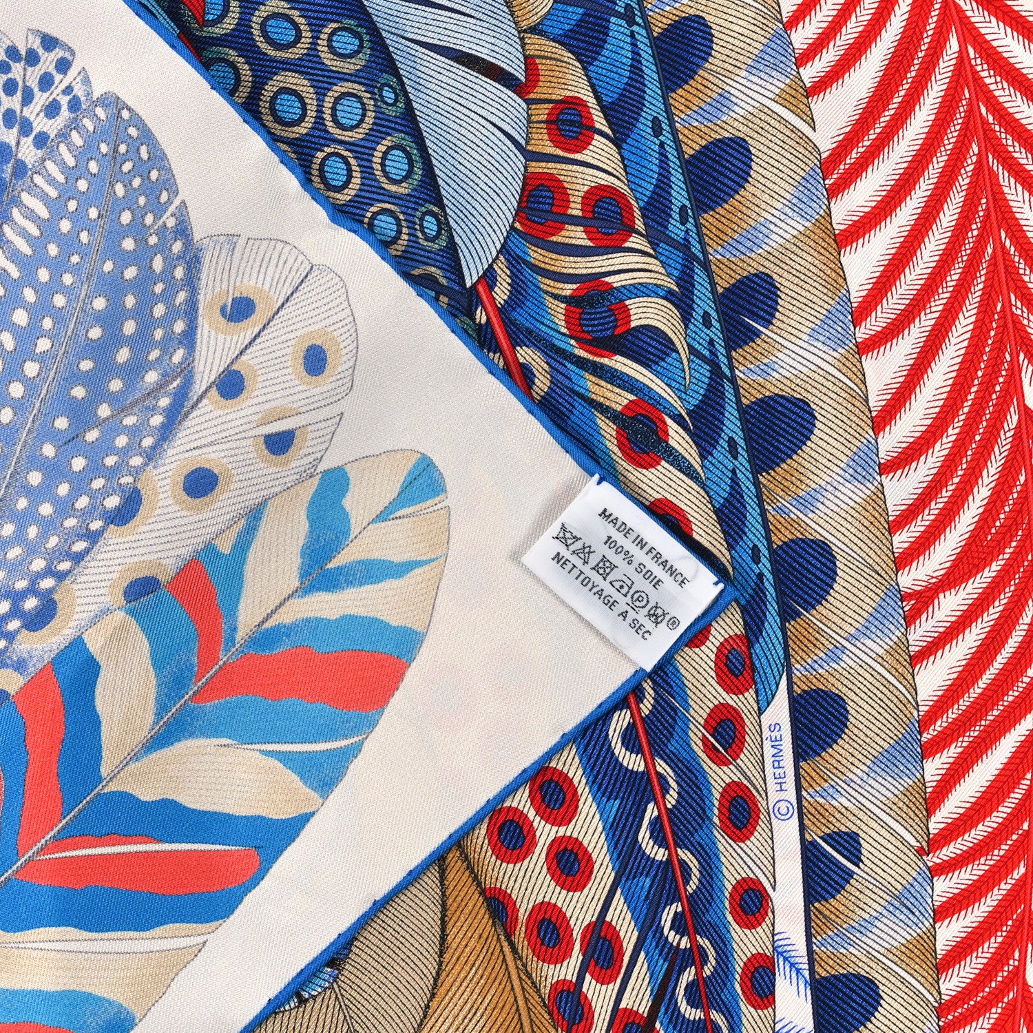 Hermes Silk Plumes En Fete Scarf 90 1512143 – FASHIONPHILE